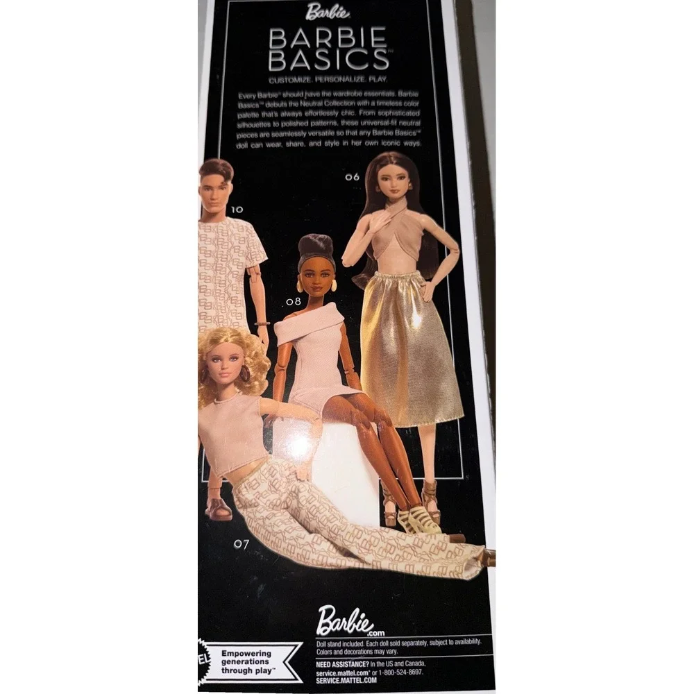 Barbie Basics Model 09 Signature Neutral Collection Gold Dress Doll JJX28 NEW